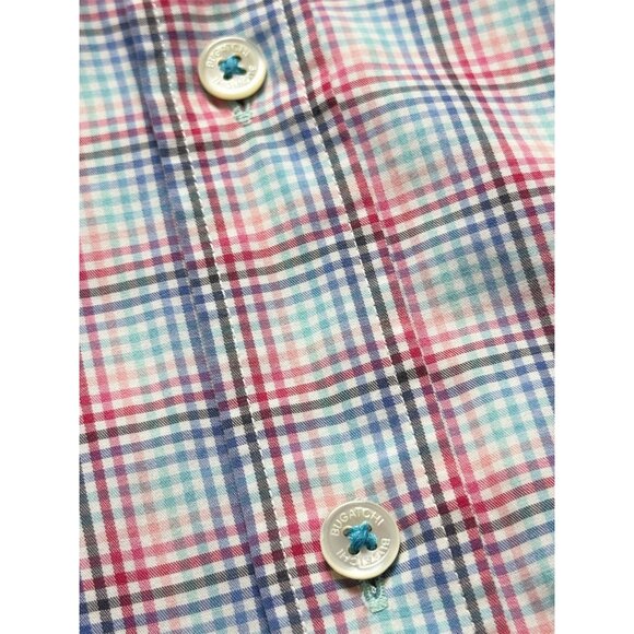 Bugatchi UOMO Classic Fit Button Down Shirt Long Sleeve Flip Cuffs Mens Sz M - Picture 6 of 10